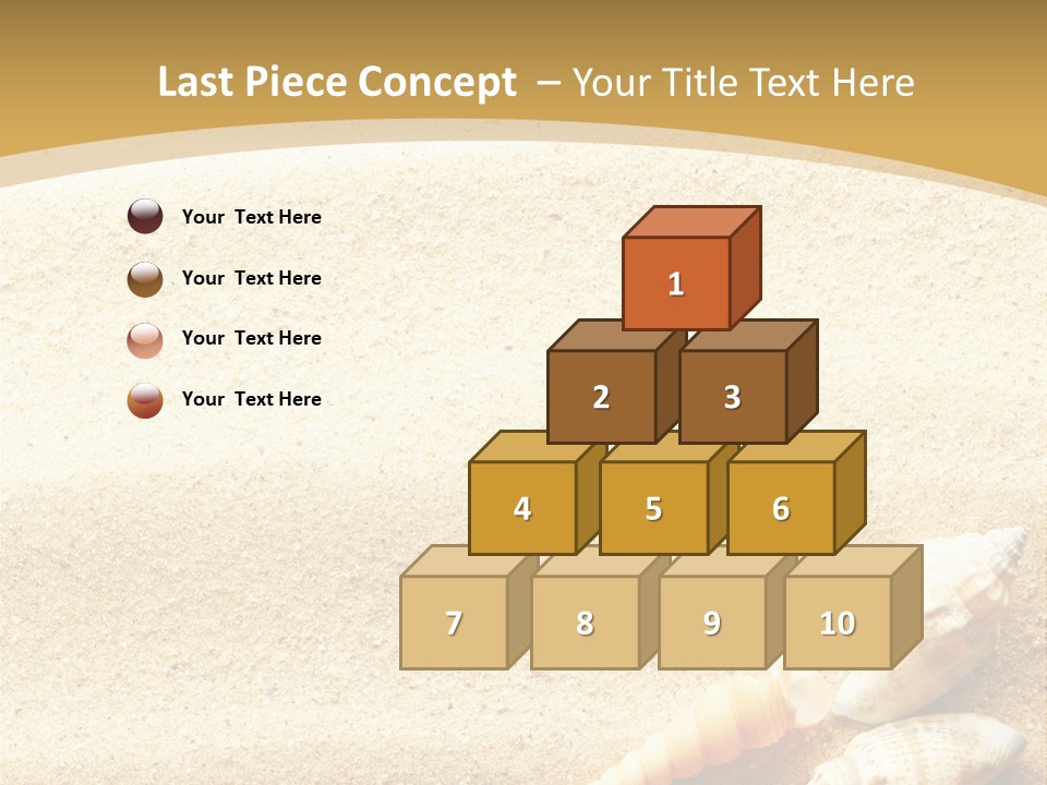 Sand And Sea Background PowerPoint Template