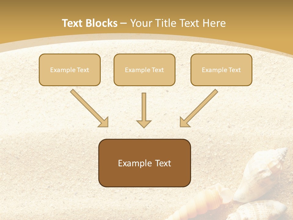 Sand And Sea Background PowerPoint Template