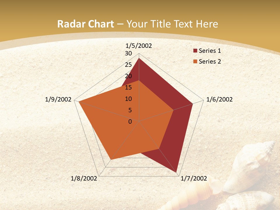 Sand And Sea Background PowerPoint Template