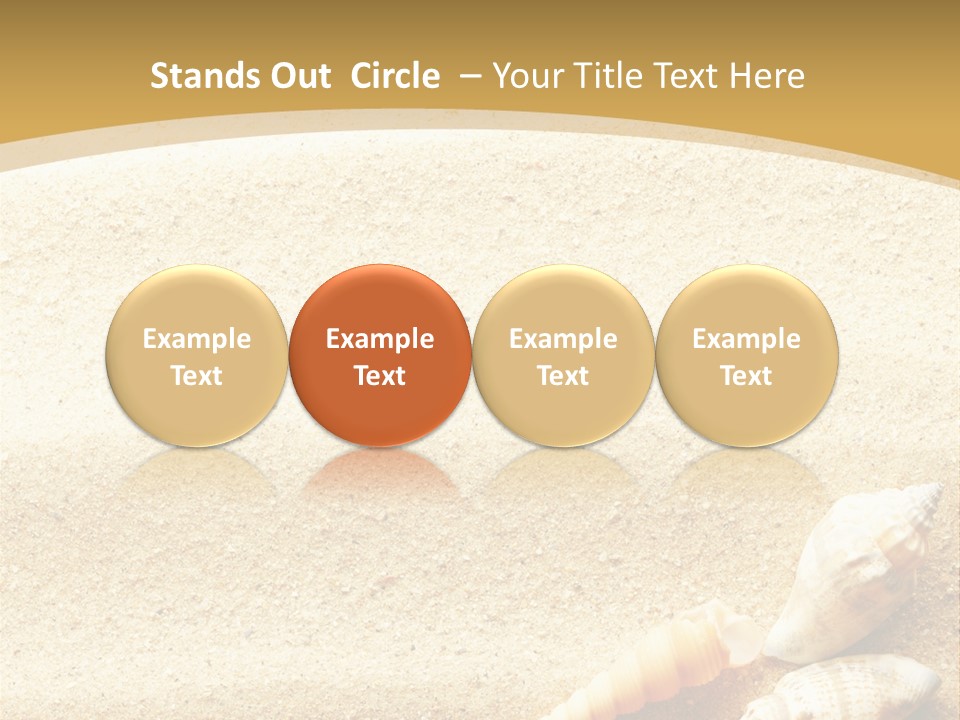 Sand And Sea Background PowerPoint Template