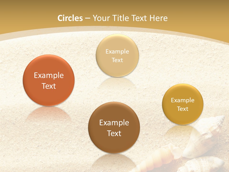 Sand And Sea Background PowerPoint Template