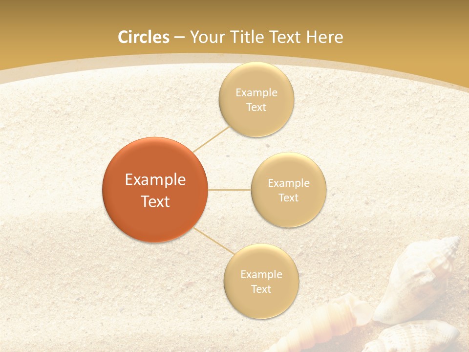 Sand And Sea Background PowerPoint Template