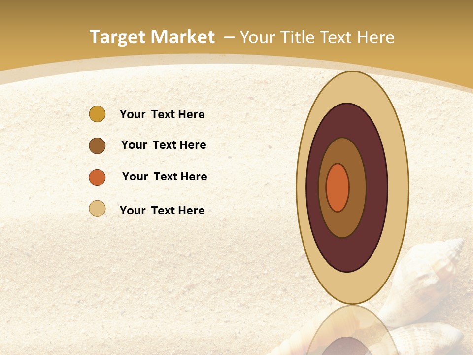 Sand And Sea Background PowerPoint Template