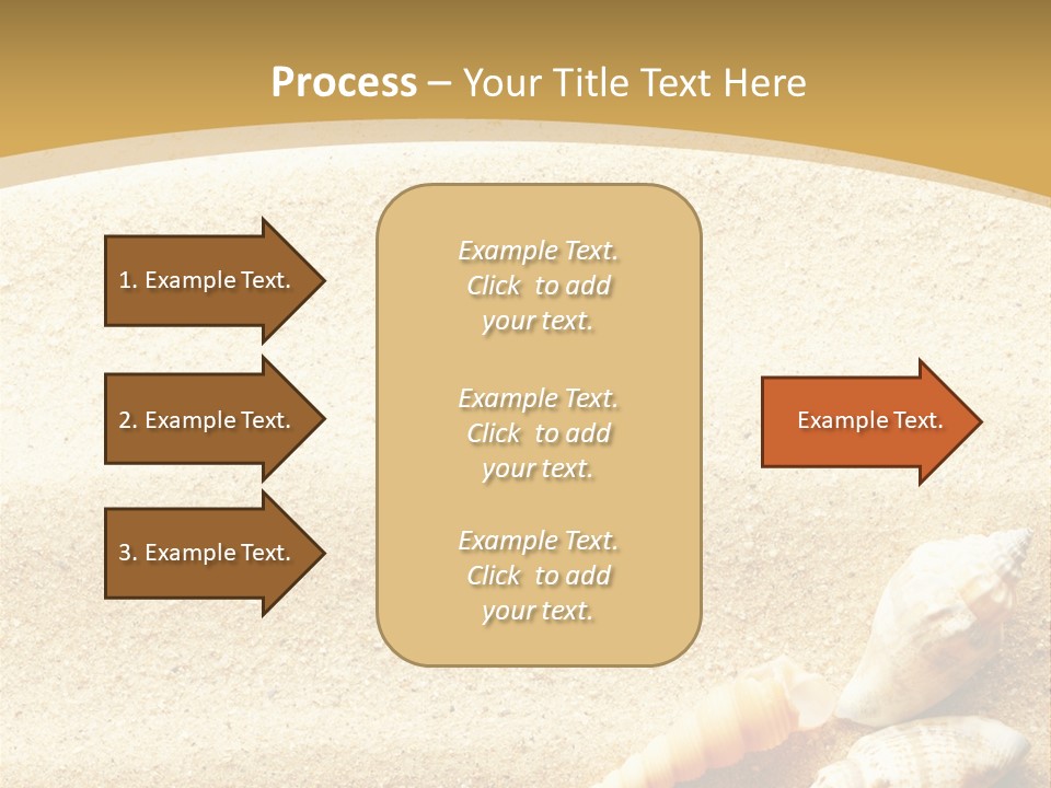 Sand And Sea Background PowerPoint Template