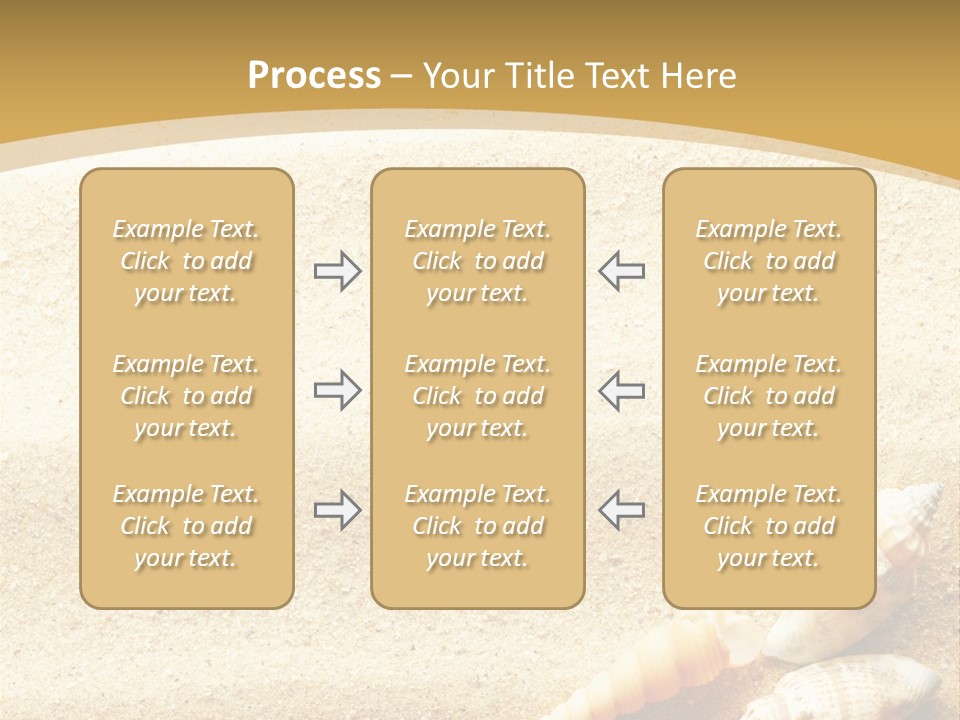 Sand And Sea Background PowerPoint Template