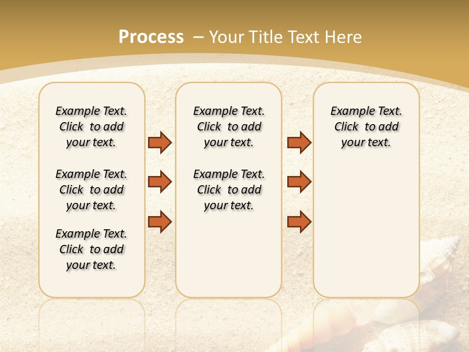 Sand And Sea Background PowerPoint Template