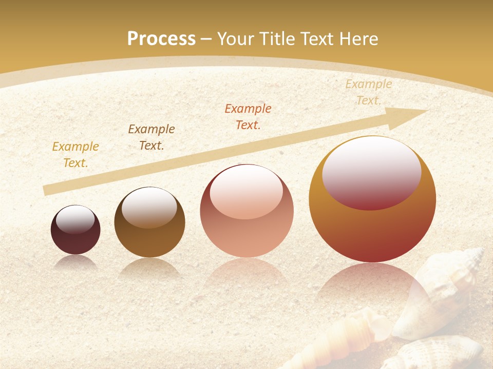 Sand And Sea Background PowerPoint Template