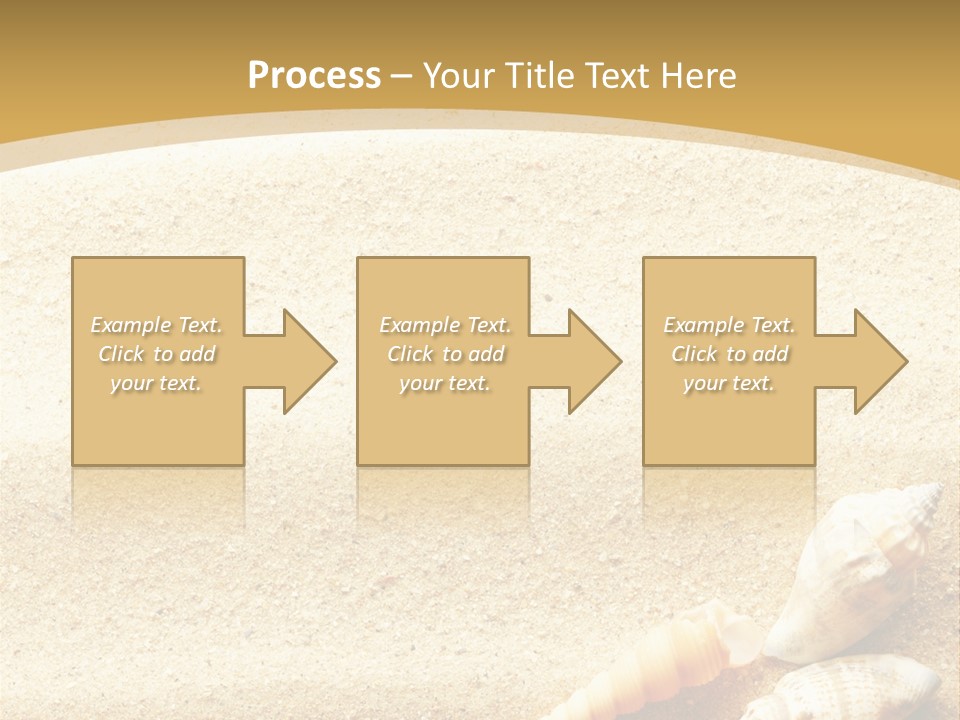 Sand And Sea Background PowerPoint Template