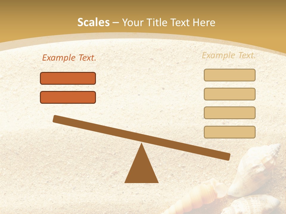 Sand And Sea Background PowerPoint Template