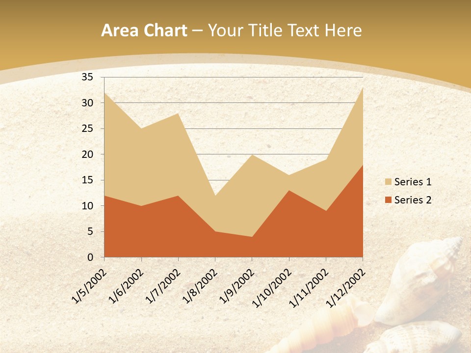 Sand And Sea Background PowerPoint Template