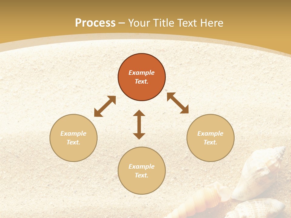 Sand And Sea Background PowerPoint Template