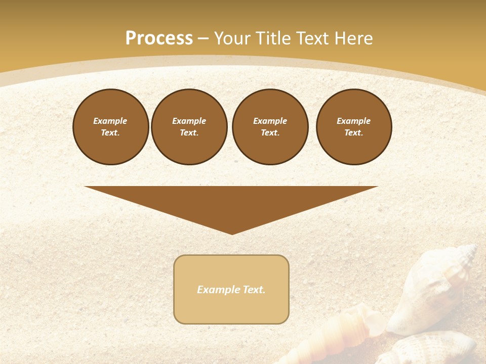 Sand And Sea Background PowerPoint Template