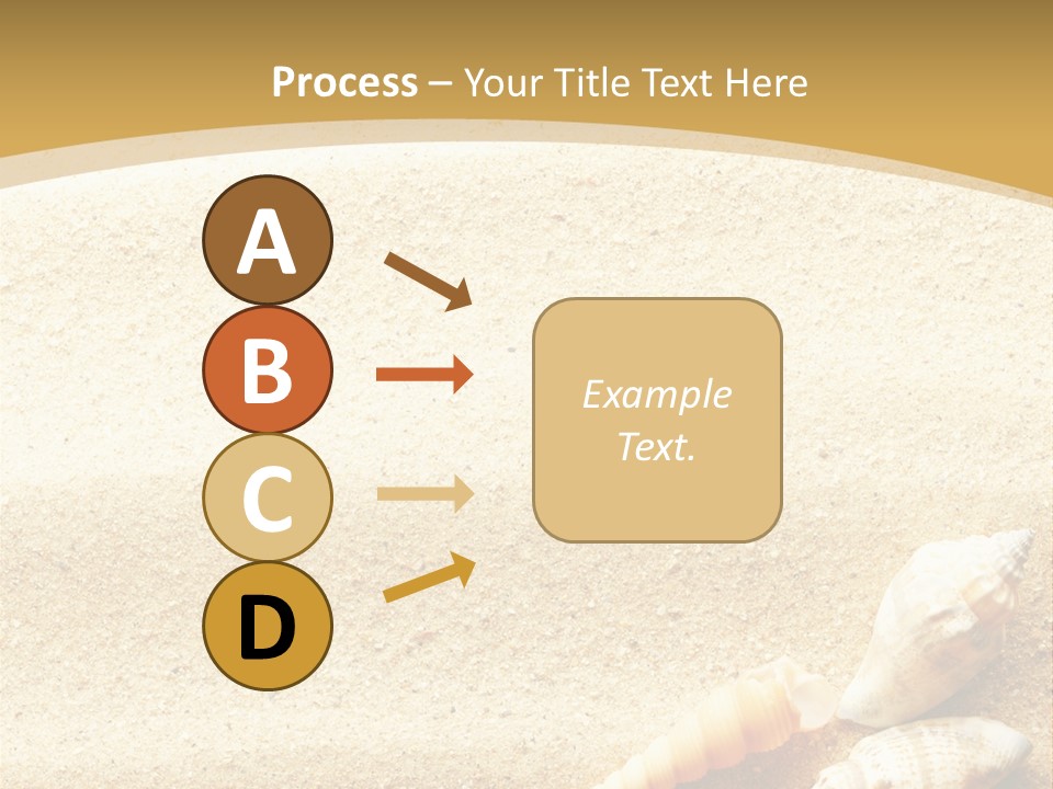 Sand And Sea Background PowerPoint Template