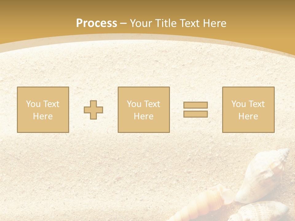 Sand And Sea Background PowerPoint Template