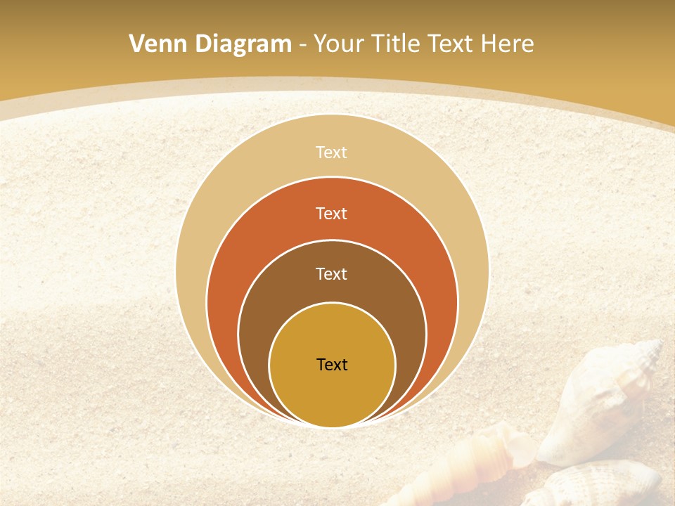 Sand And Sea Background PowerPoint Template