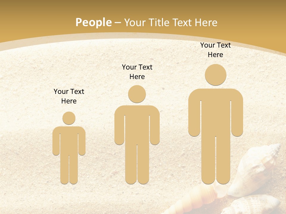 Sand And Sea Background PowerPoint Template