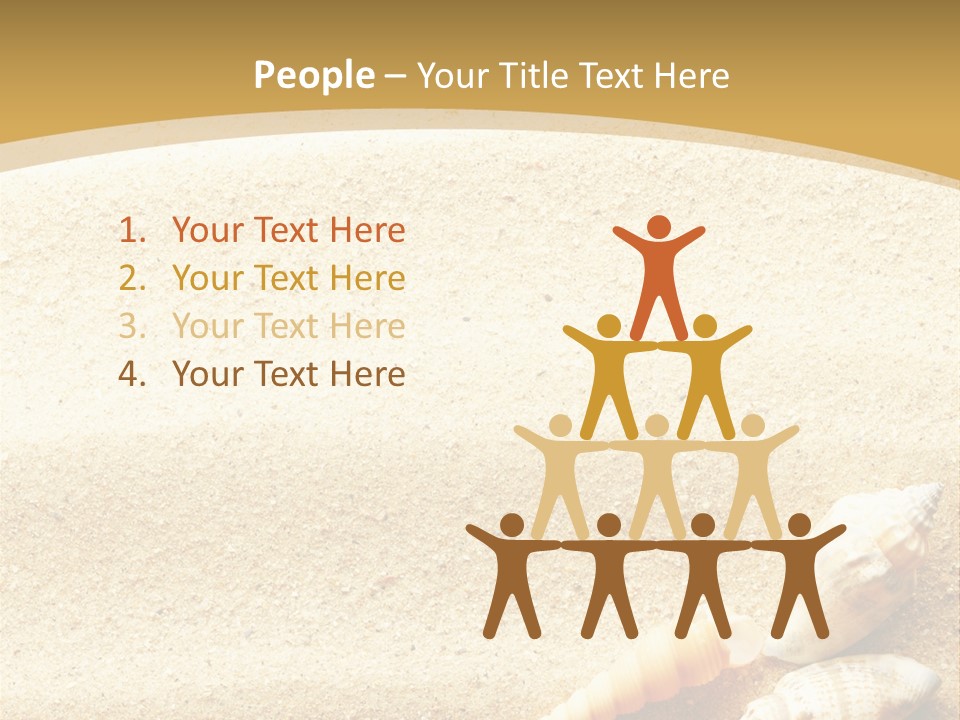 Sand And Sea Background PowerPoint Template