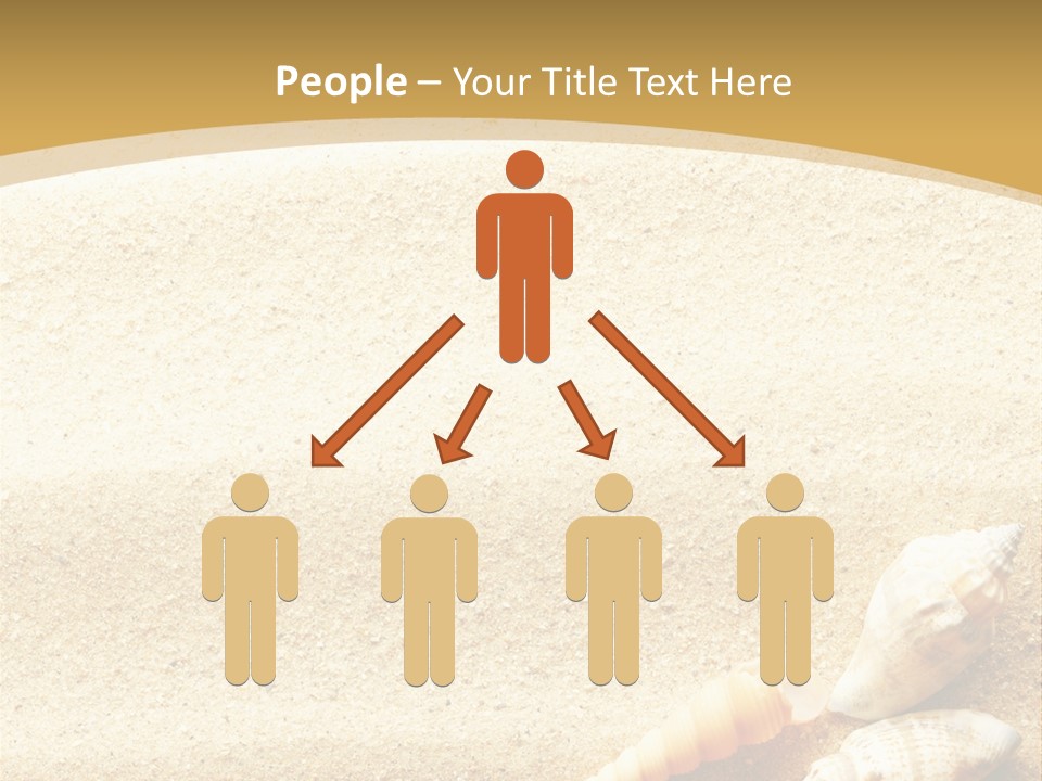 Sand And Sea Background PowerPoint Template