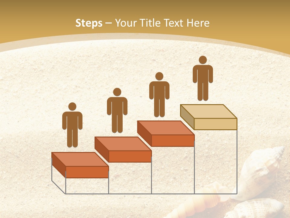 Sand And Sea Background PowerPoint Template