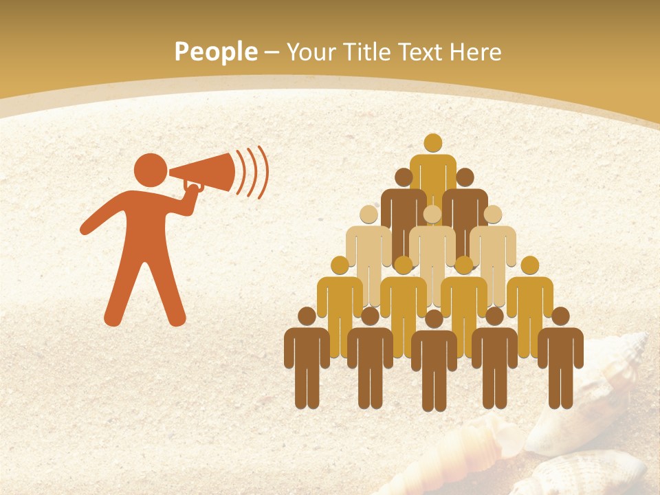 Sand And Sea Background PowerPoint Template