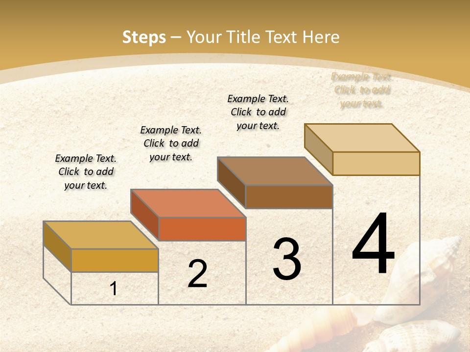 Sand And Sea Background PowerPoint Template