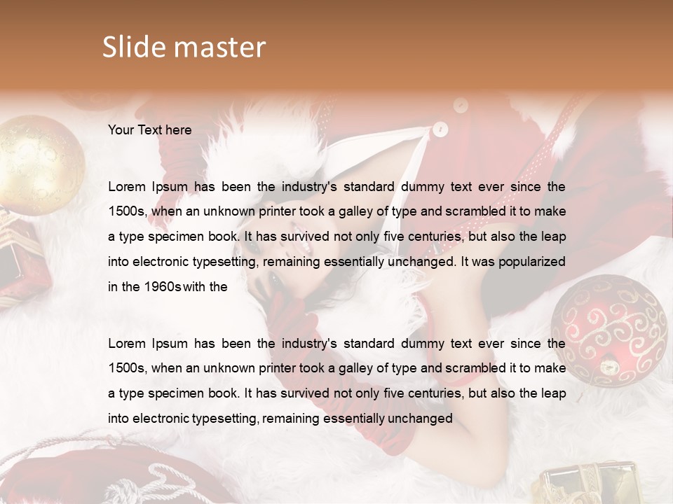 Christmas Girl PowerPoint Template