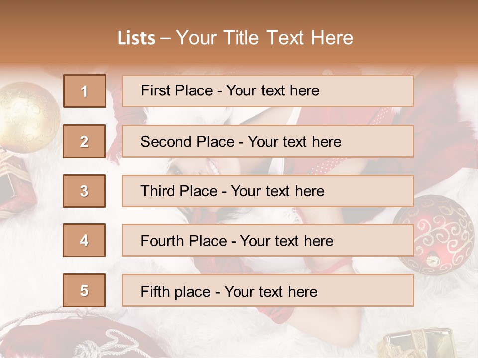 Christmas Girl PowerPoint Template