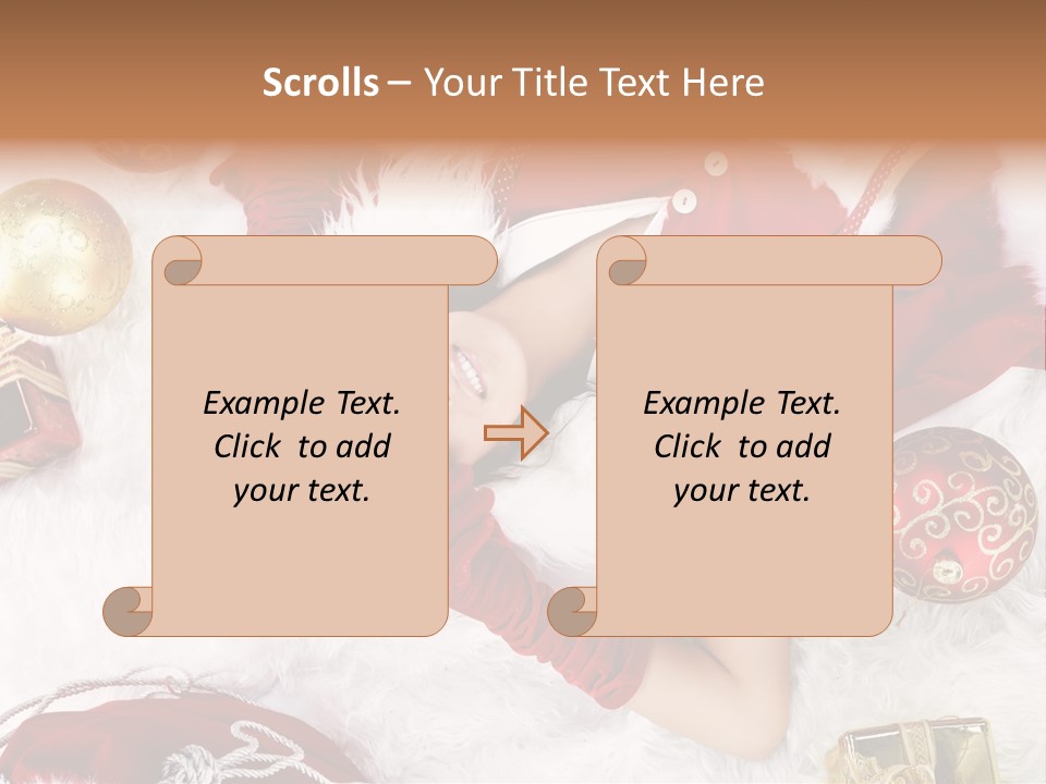 Christmas Girl PowerPoint Template