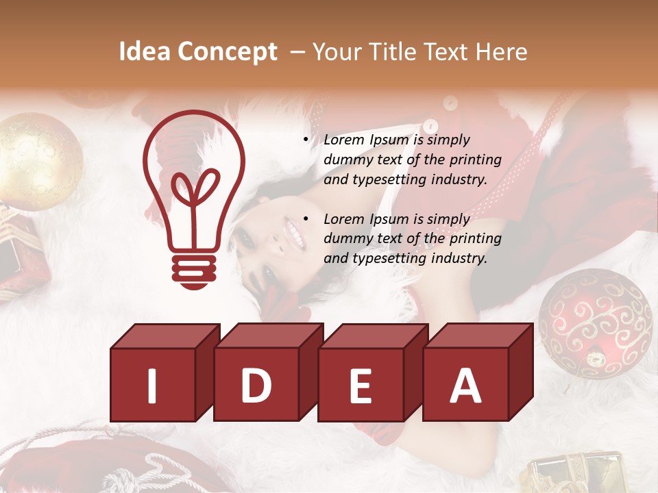 Christmas Girl PowerPoint Template