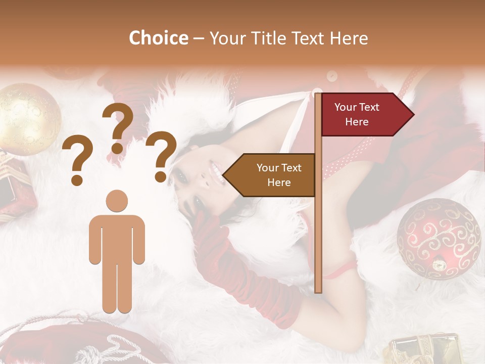 Christmas Girl PowerPoint Template