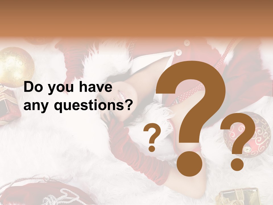 Christmas Girl PowerPoint Template