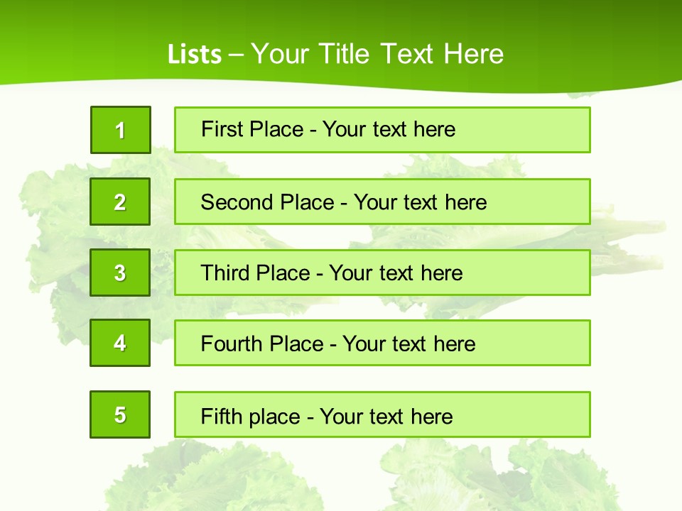 Lettuce Vector PowerPoint Template