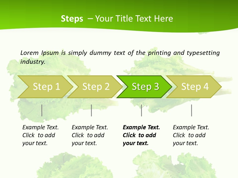 Lettuce Vector PowerPoint Template