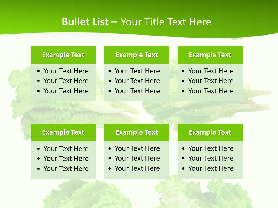 Lettuce Vector PowerPoint Template
