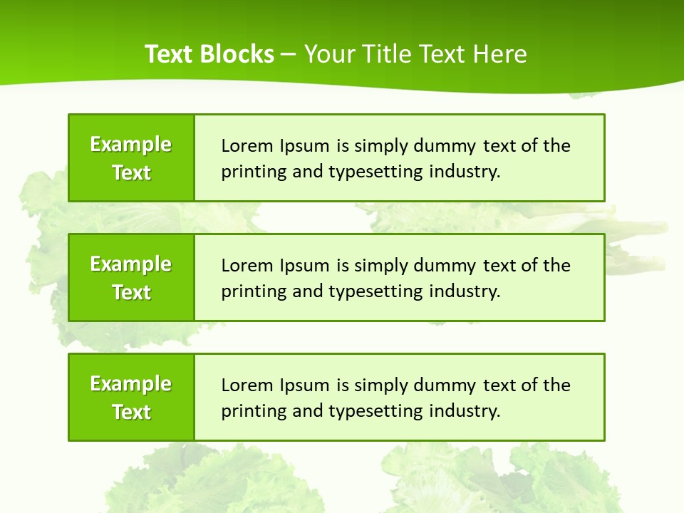 Lettuce Vector PowerPoint Template