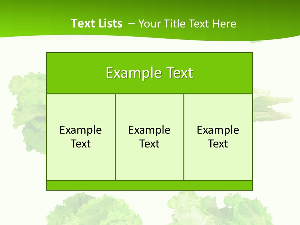 Lettuce Vector PowerPoint Template