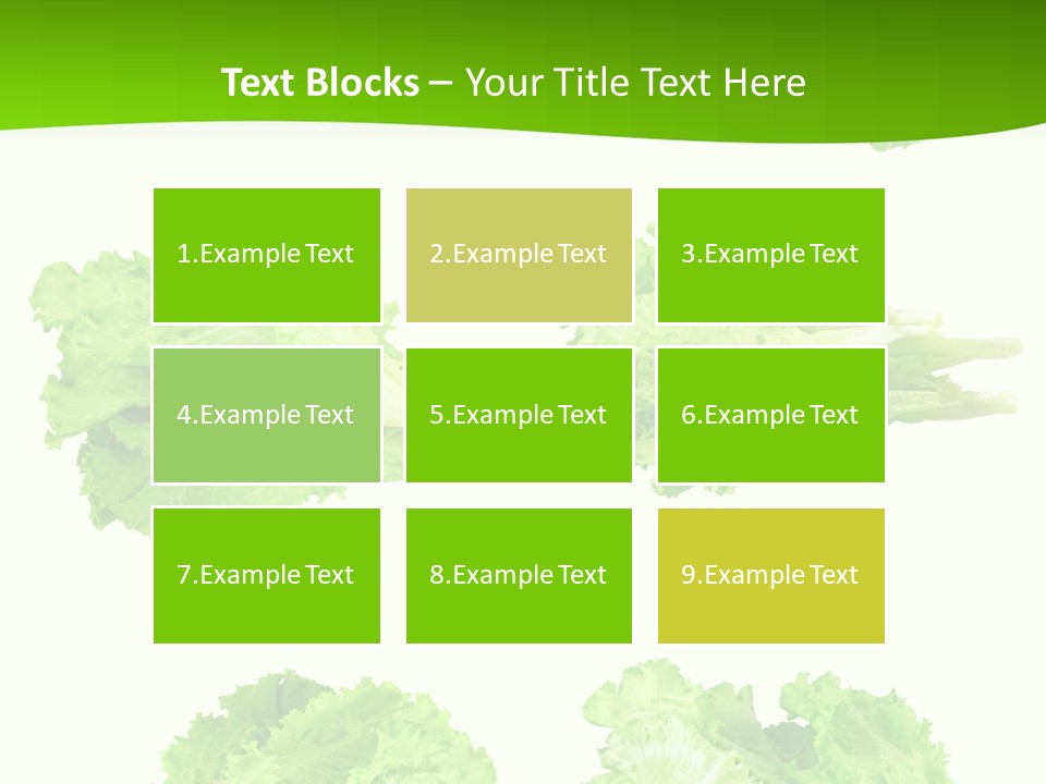 Lettuce Vector PowerPoint Template