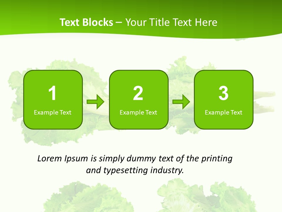 Lettuce Vector PowerPoint Template