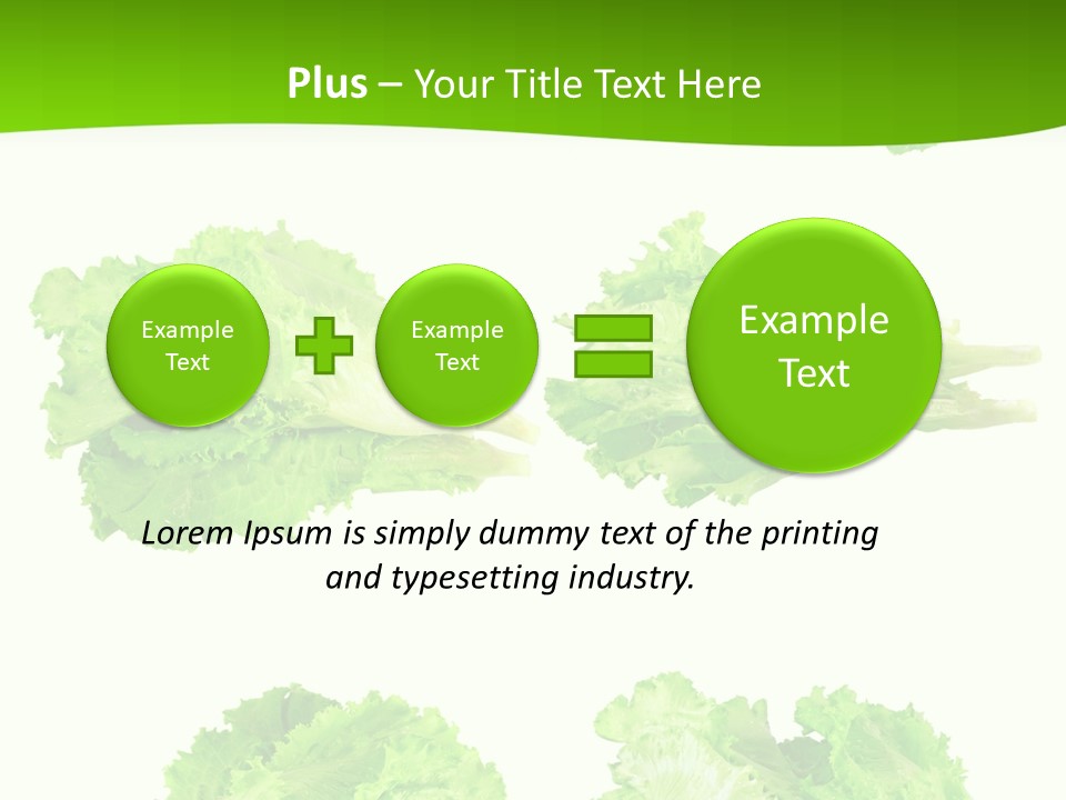 Lettuce Vector PowerPoint Template