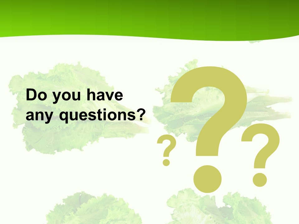 Lettuce Vector PowerPoint Template