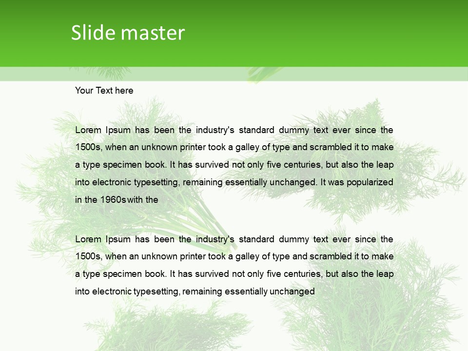 Dill Bunch PowerPoint Template