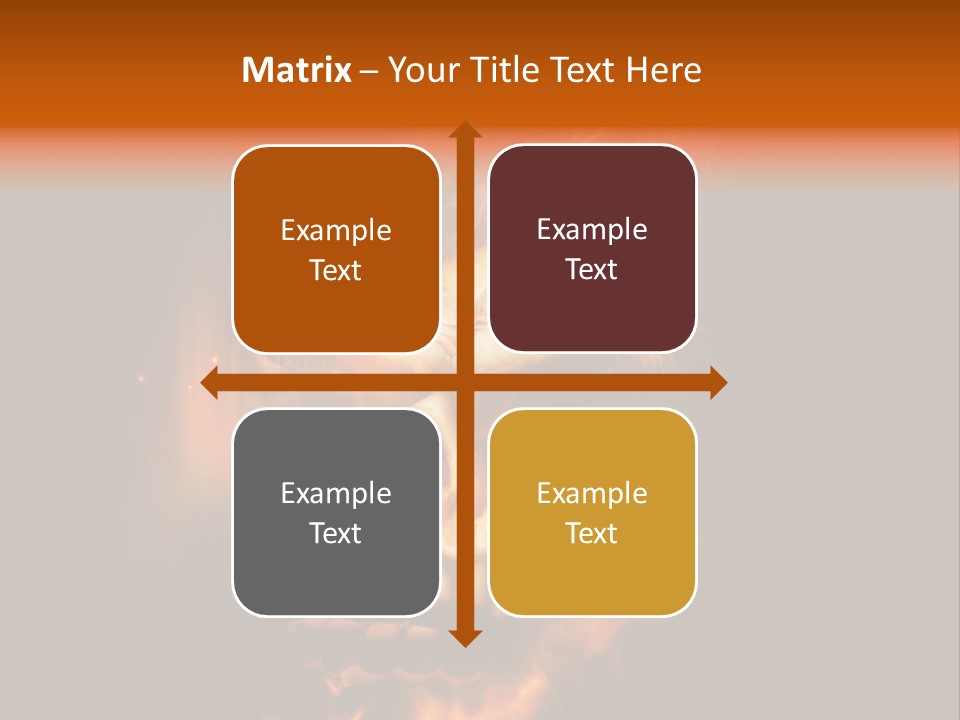 Burning Skull PowerPoint Template