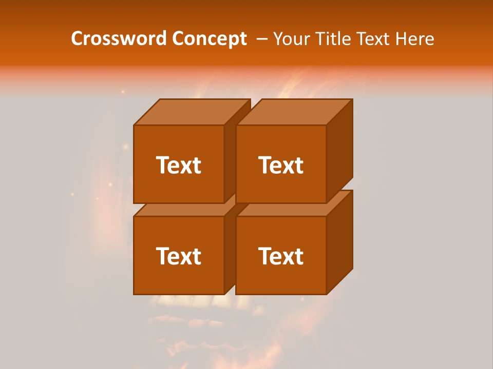 Burning Skull PowerPoint Template