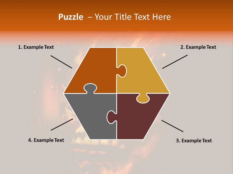 Burning Skull PowerPoint Template