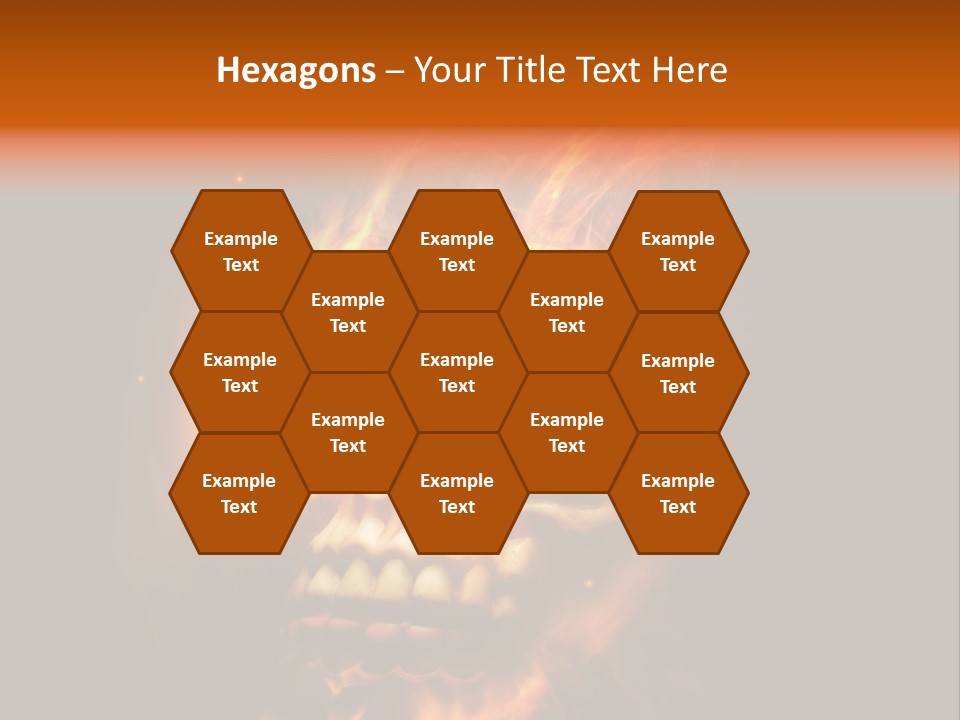 Burning Skull PowerPoint Template