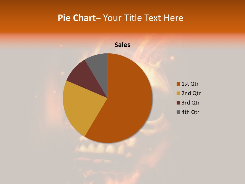 Burning Skull PowerPoint Template