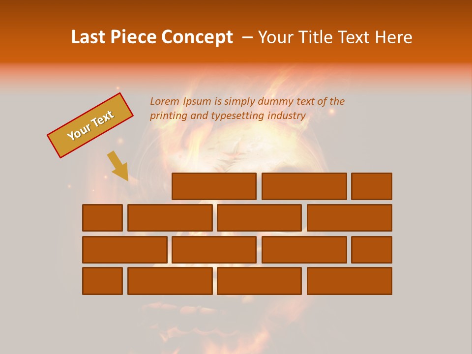 Burning Skull PowerPoint Template