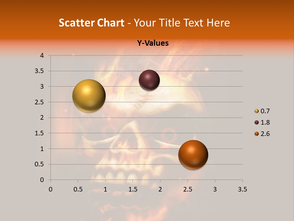 Burning Skull PowerPoint Template