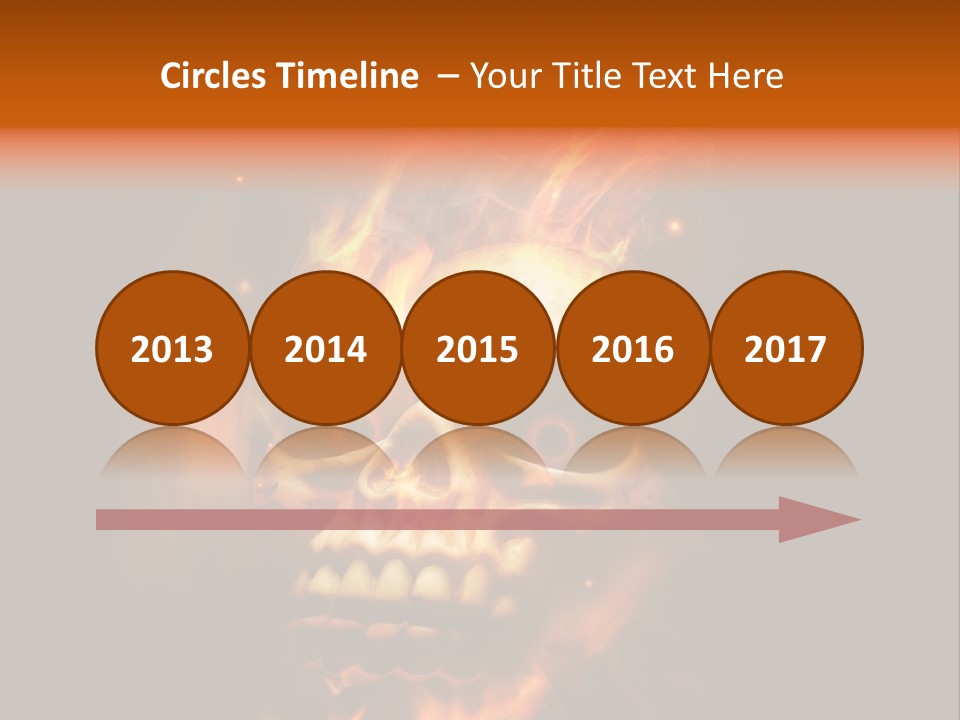 Burning Skull PowerPoint Template