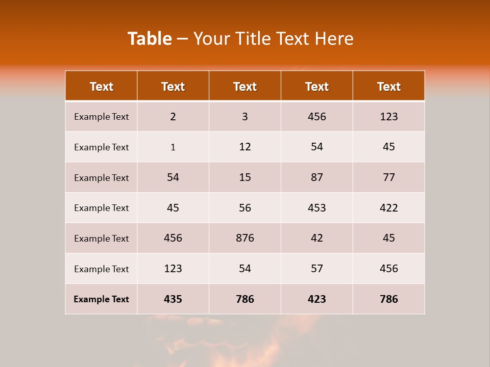 Burning Skull PowerPoint Template